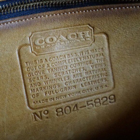 Gorgeous Vintage 1970's Tan Leather Coach Messenge - Picture 7 of 10